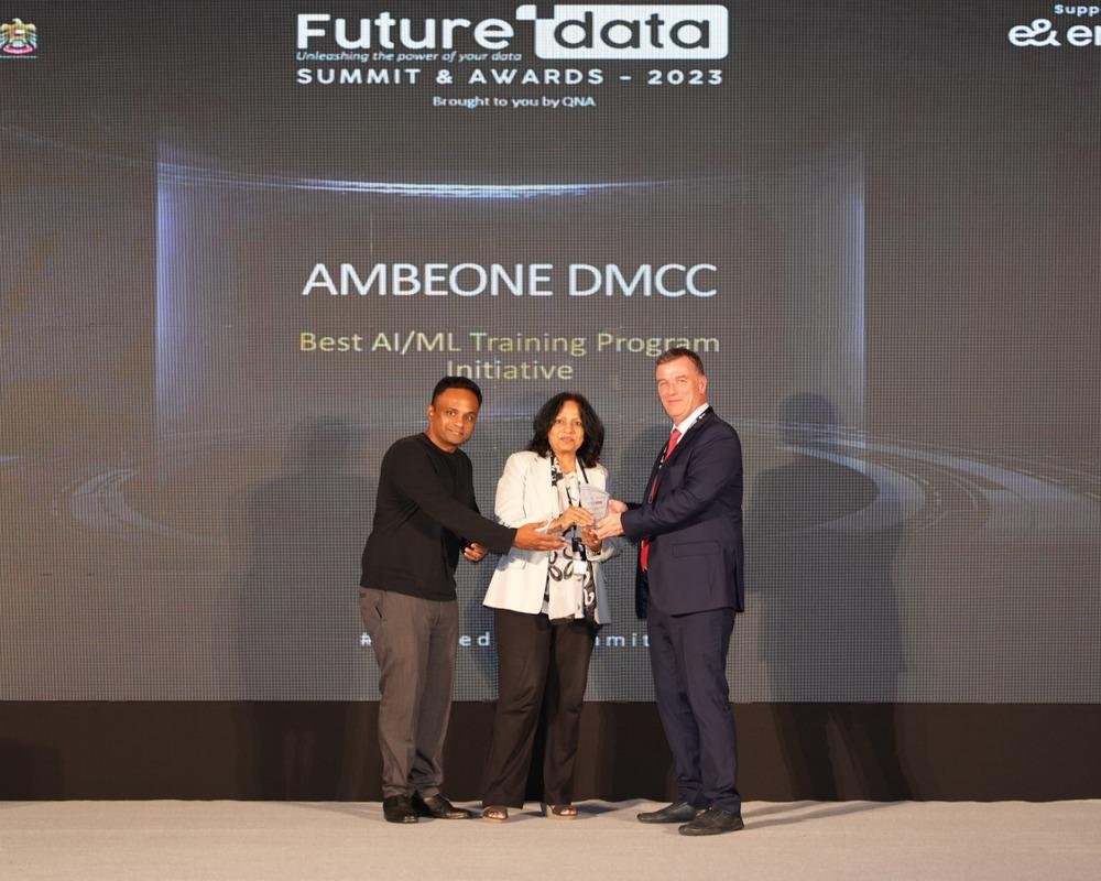 Ambeone Best AI/ML Training Award